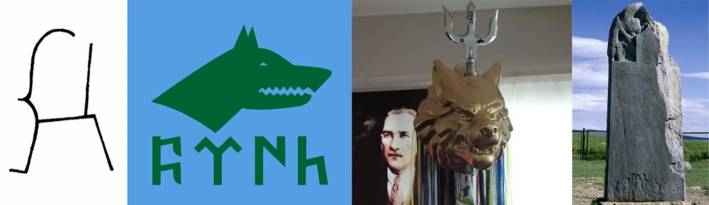 bozkurt bayrak, tamga, atatürk ve kurt, kül tigin yazıtı