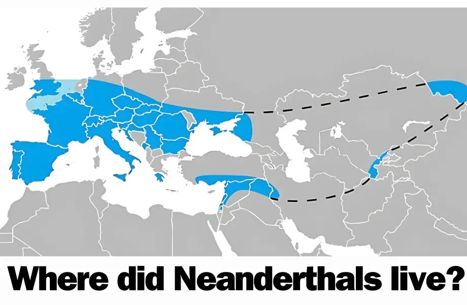neanderthal region, neanderthal habitat, neanderthal map