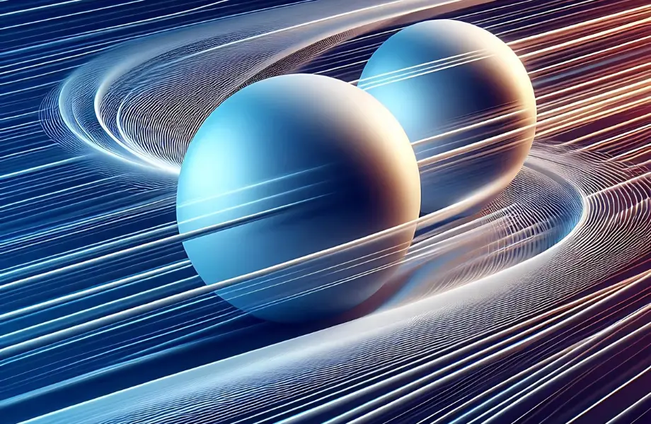 pair event, go back in time, delayed light