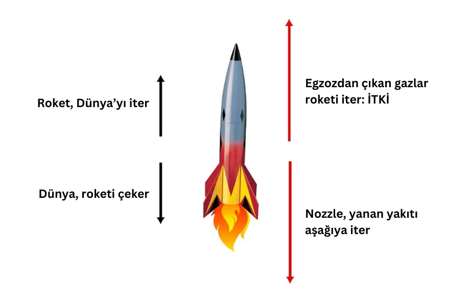 etki tepki, etki tepki yasası, etki tepki kuvveti, newtonun üçüncü yasası, newton yasaları