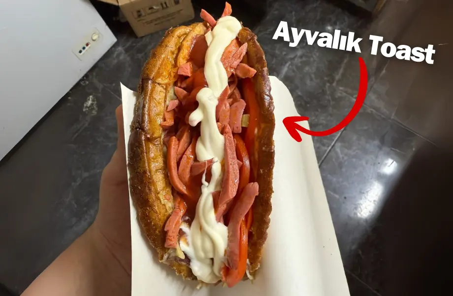 ayvalik toast, turkish toast, ayvalik tostu