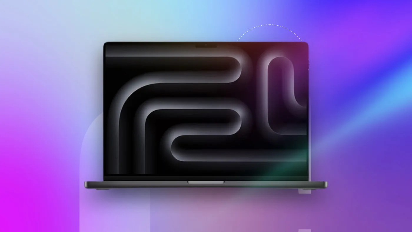 M5 Pro MacBook Pro notebook display configuration in commercial retail catalog.