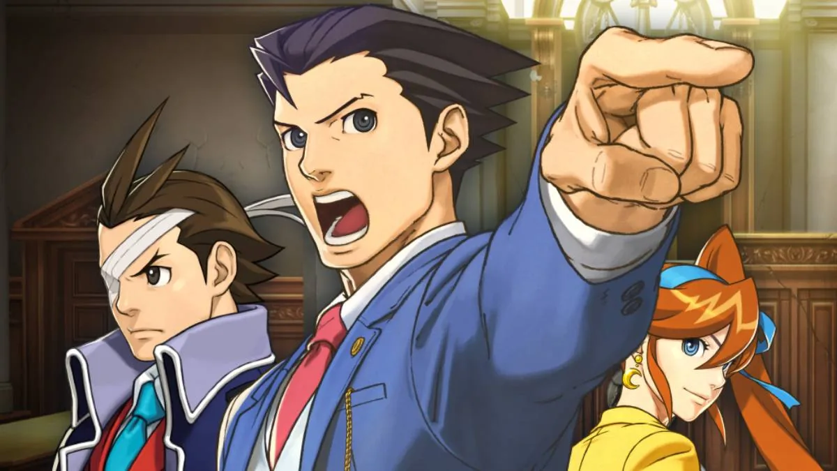 Phoenix Wright art featured in news coverage of Ace Attorney Dual Destinies.