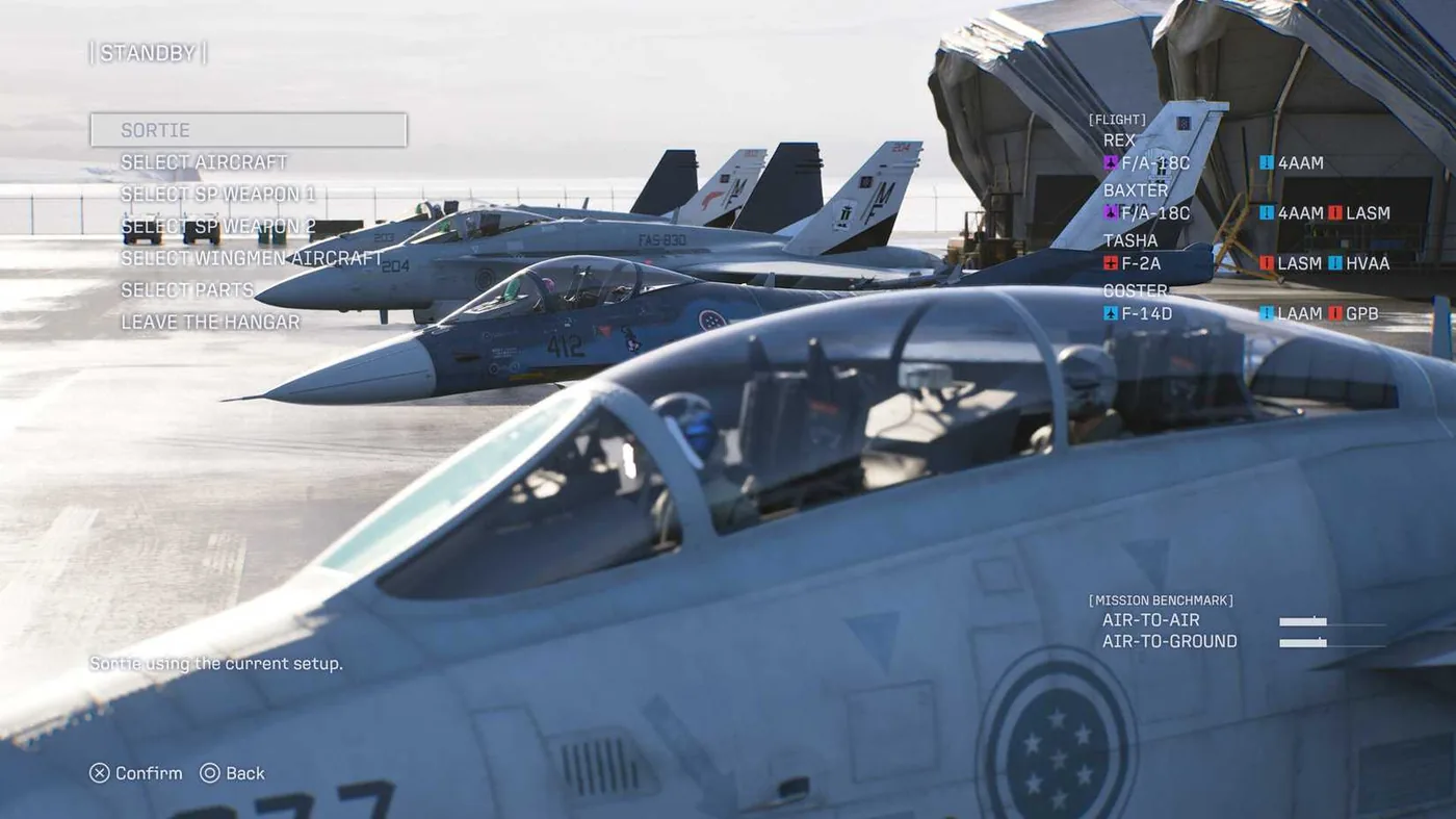 Aerial dogfight scene from Ace Combat 8 Wings of Theve during early access rollout.