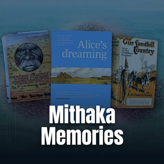 Archival photograph from The Conversation illustrating Alice Duncan-Kemp and Mithaka pastoral history.