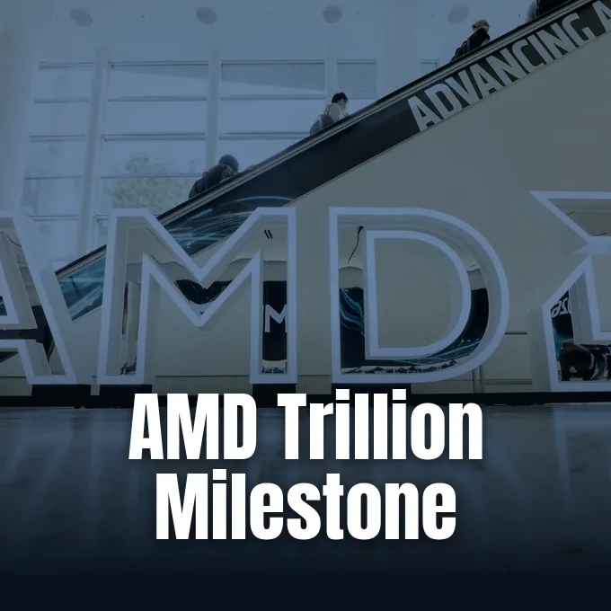 Market capitalization chart from App Economy Insights as AMD beats Intel to a one trillion dollar market valuation.