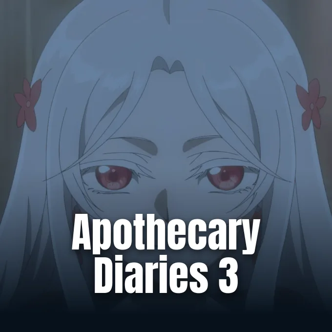 Official promotional art of Jinshi and Maomao for The Apothecary Diaries Season 3 from CBR.