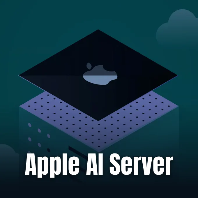 TechRepublic illustration published alongside reporting on Apple developing custom AI servers.