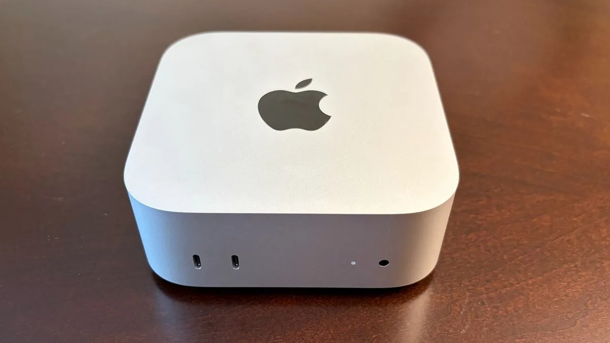Apple Mac mini M6 late 2026 model positioned on a desk.