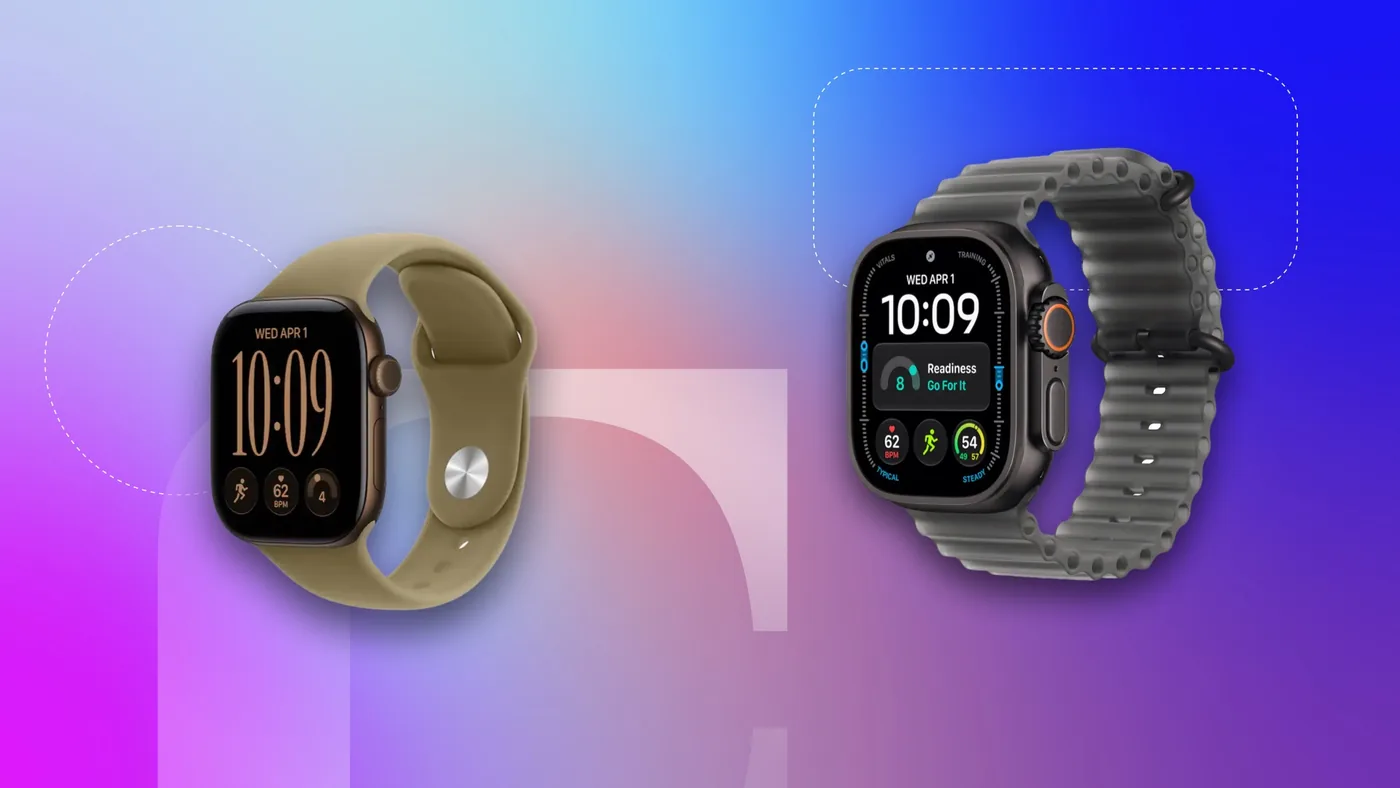 Apple Watch Series 12 and Apple Watch Ultra 4 in a comparison image.