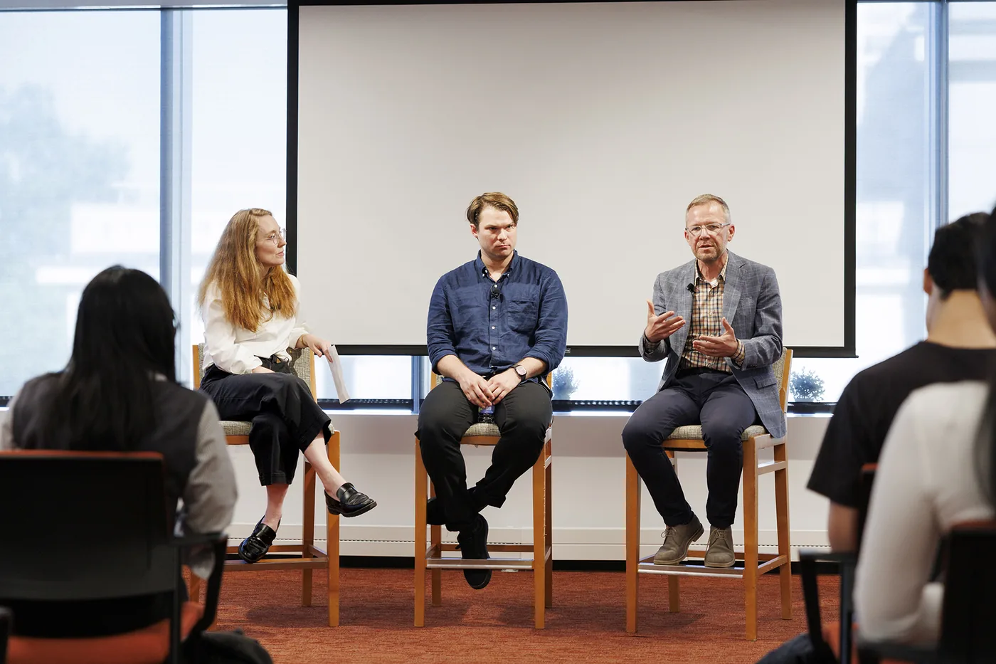 Panelists discuss whether are there philosophers today guiding artificial intelligence ethics at Harvard.