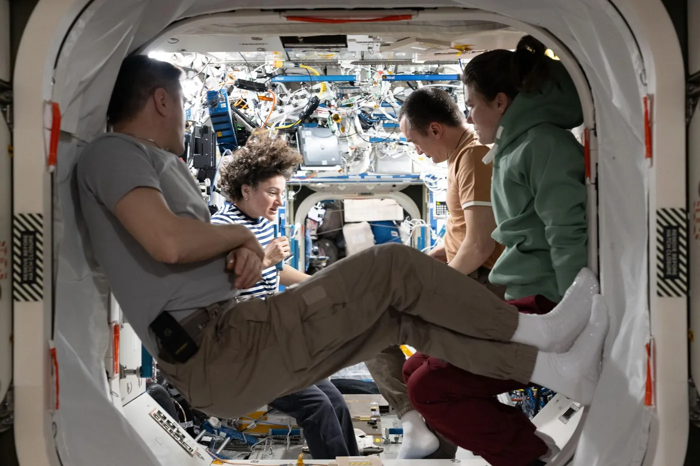 NASA image supplied with the research packet for this report on astronaut exercise.