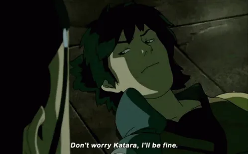 Jet converses with Katara in the animated Avatar Last Airbender series.