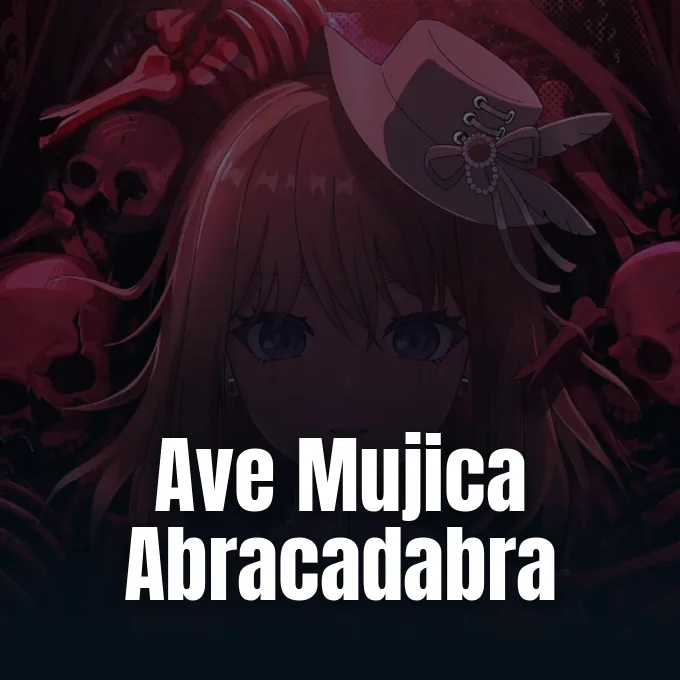 Promotional visual for Ave Mujica covering Lady Gaga song Abracadabra in BanG Dream: Our Notes.