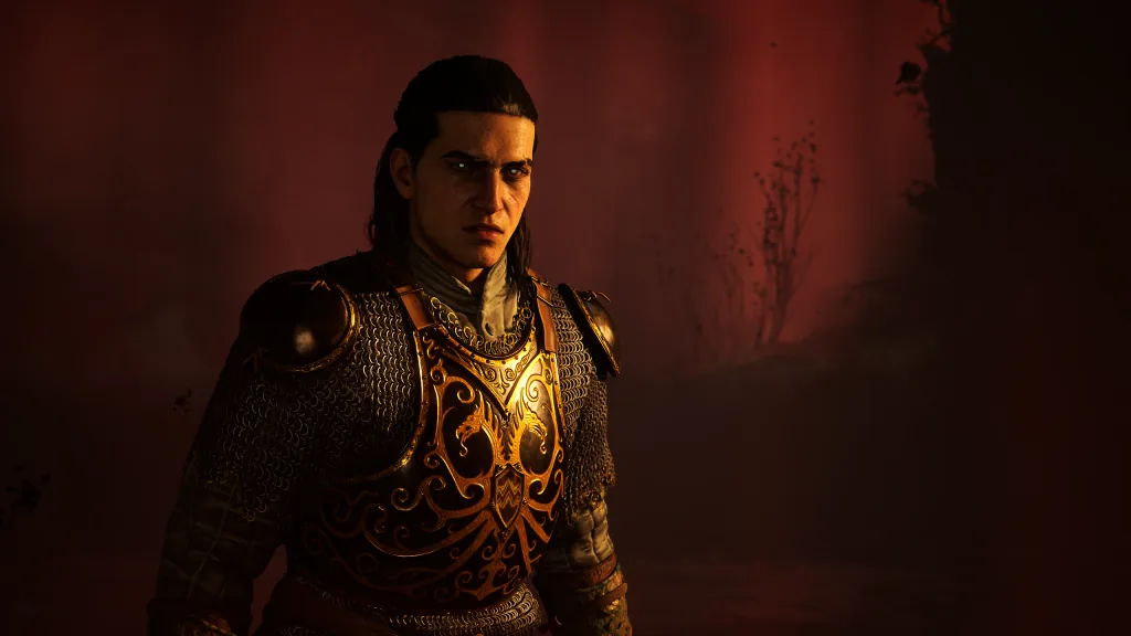 Gameplay screenshot from Blood of Dawnwalker showing environmental exploration.