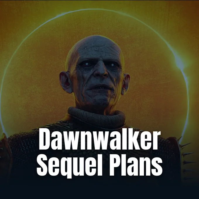 Promotional artwork for Blood of Dawnwalker published by Rebel Wolves and Insider Gaming.