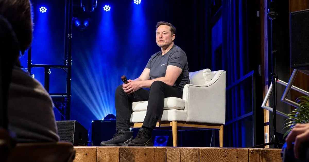 Photograph of Elon Musk from March 2024.