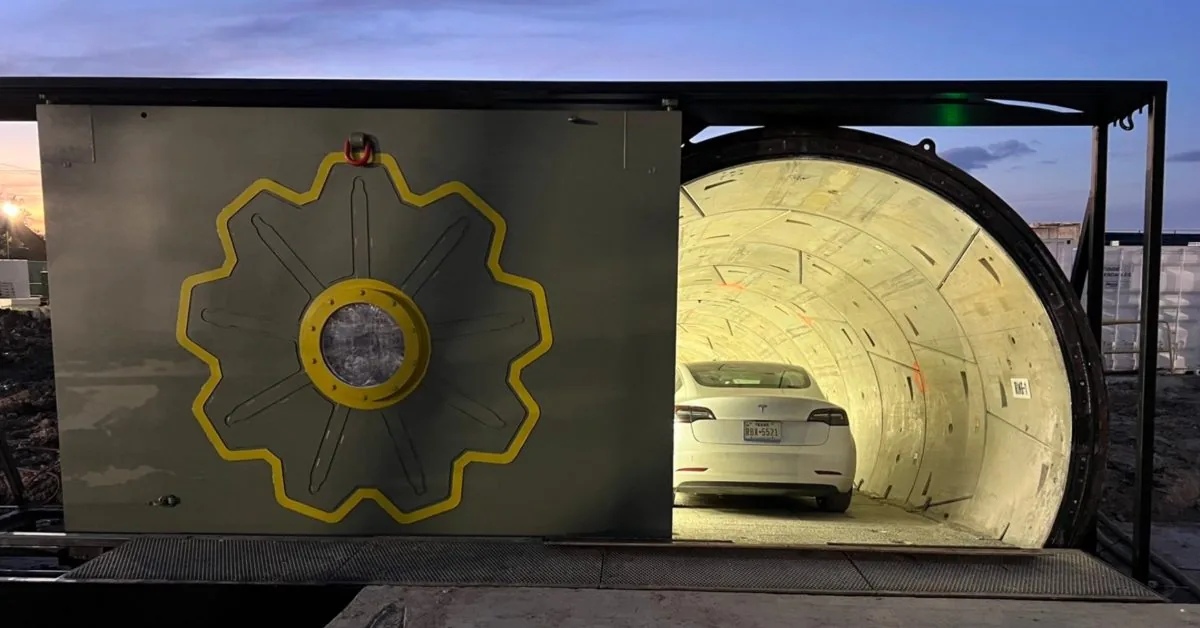 The Boring Company's test infrastructure in an archival image.