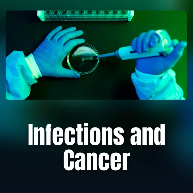 Laboratory research setting for studying cancer causing infections