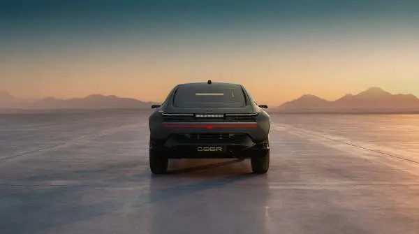 Exterior profile of the Ceer Exobot electric SUV prototype.
