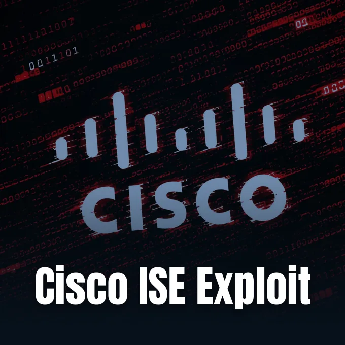 Official Cisco brand logo displayed alongside reporting on the Cisco ISE zero-day security advisory.