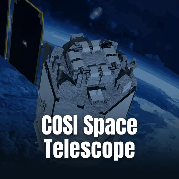 UC Berkeley engineers and managers raising the COSI space telescope detector assembly during laboratory integration