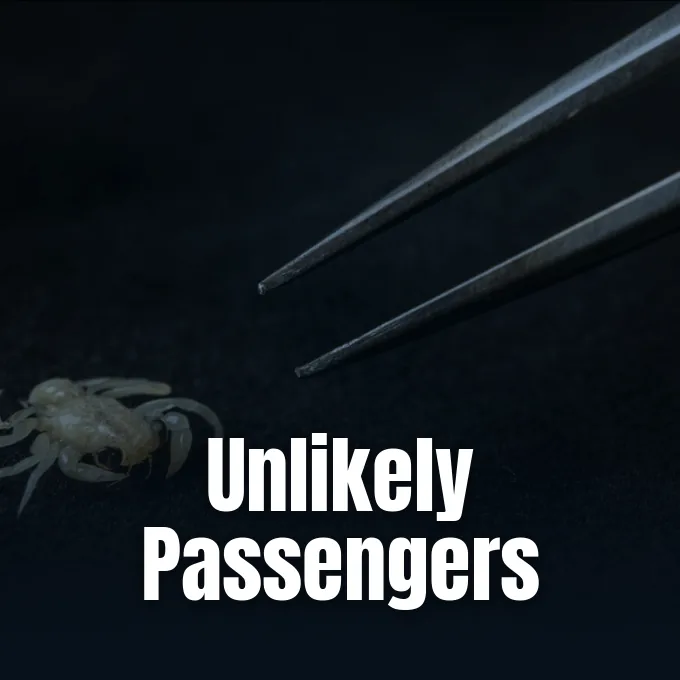Sea snake and crab pictured in coverage of marine hitchhiking.
