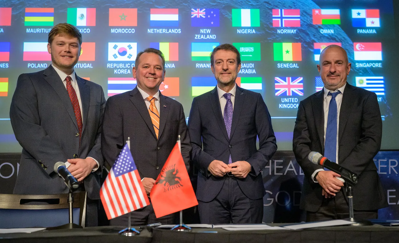 NASA and partner space agency officials coordinate global partnership agreements under the Croatia Artemis Accords framework.