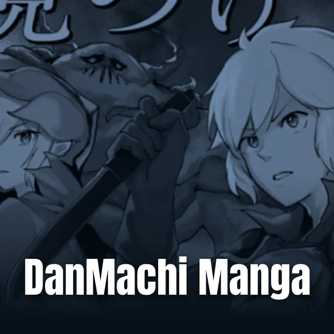 DanMachi manga promotional artwork for the Astrea Record spinoff series announced in Young Gangan.