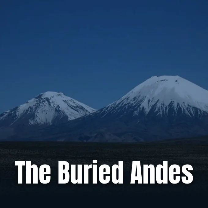 Earth.com photograph of the Parinacota and Pomerape volcanoes showing terrain shaped by a devastating volcanic eruption.