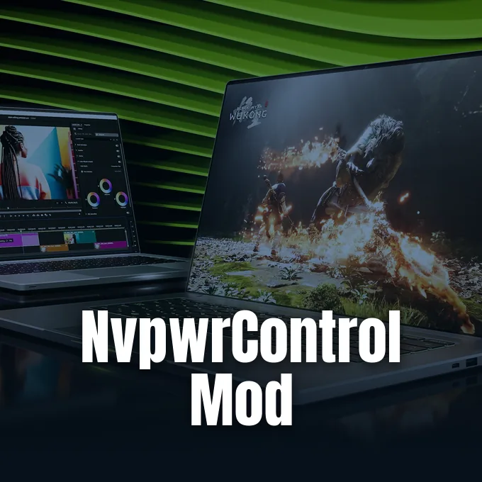 Nvidia GeForce RTX 50 series laptop graphics branding graphic featured in KitGuru report on developer vibe coding.