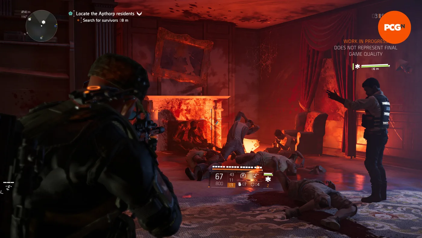 A player explores The Apthorp residential complex during an Echoes of Central Park mission.