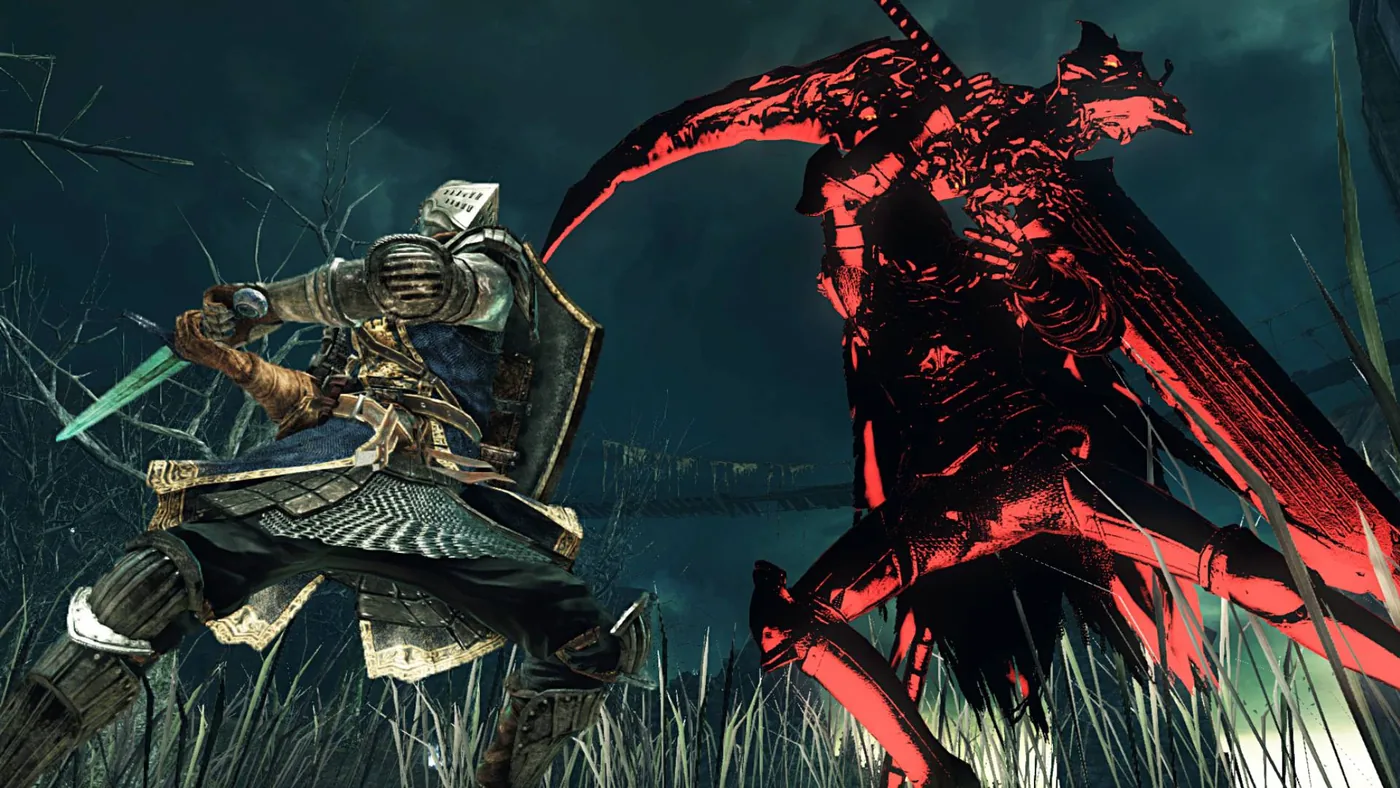 Screenshot featured by PCGamesN highlighting the Dark Souls 2 multiplayer mod created by Yui.