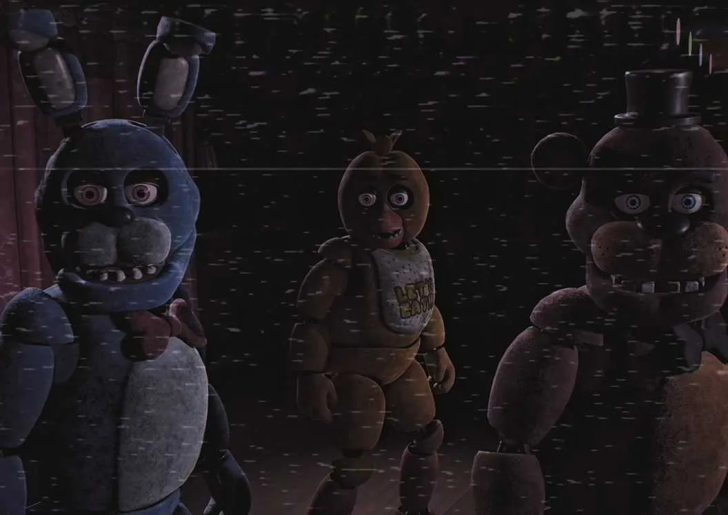 Promotional still from the Fortnite crossover featuring Five Nights at Freddy's characters.
