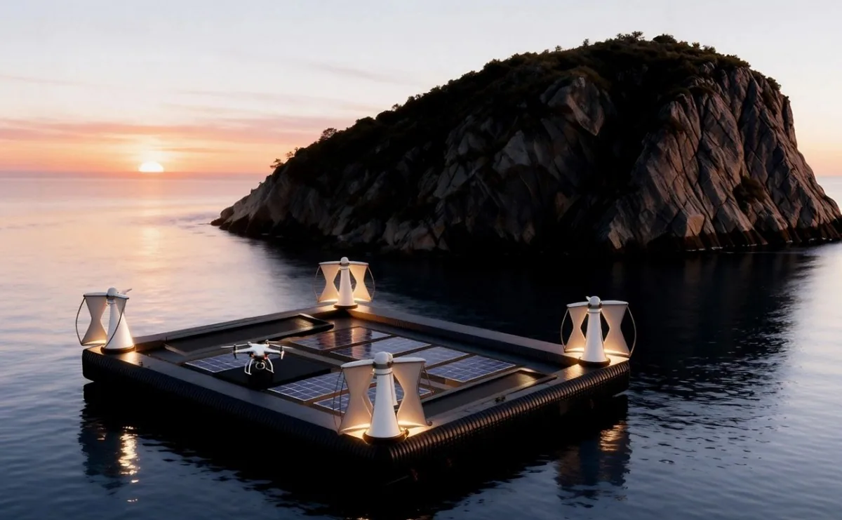 Mostar Labs LilyPad renewable floating power plants platform