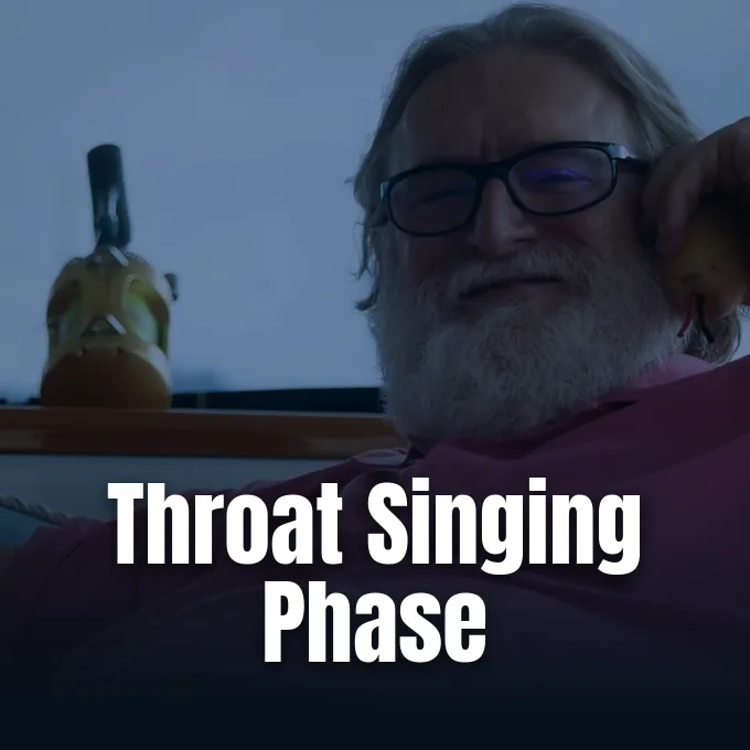 Valve president Gabe Newell throat singing history recalled by studio developers.