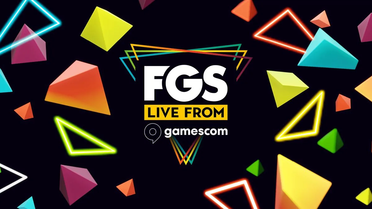 Promotional graphic for Future Games Show Live broadcasting from Gamescom 2026.