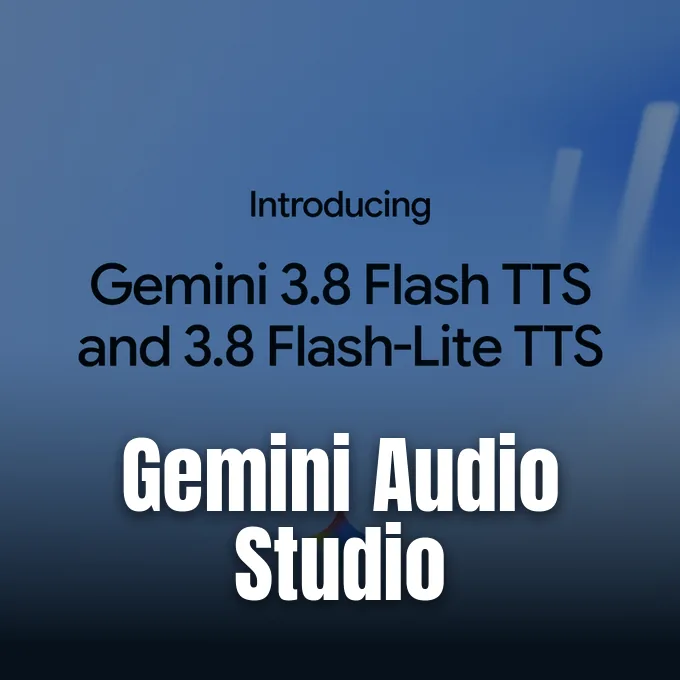 Google announcement graphic for the Gemini Audio and Gemini text to speech model family.