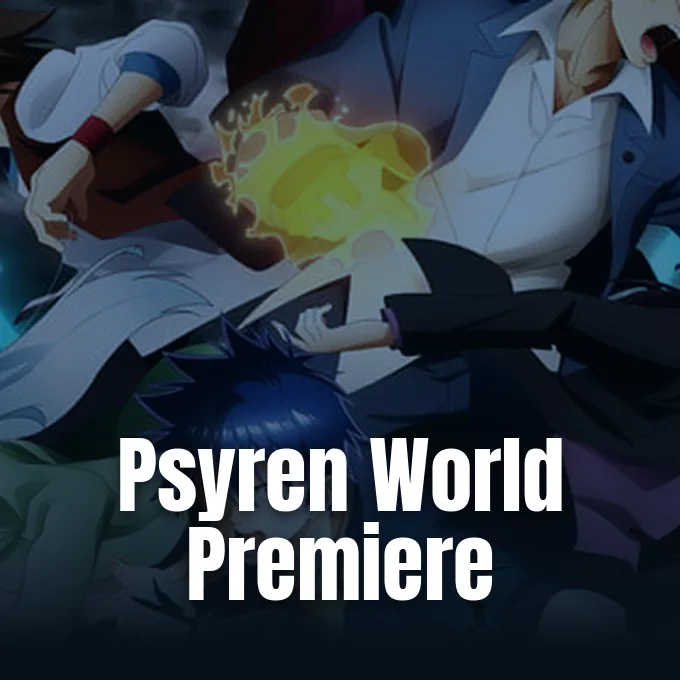 Official Psyren key visual released for the Global Stage Hollywood anime premiere screening.