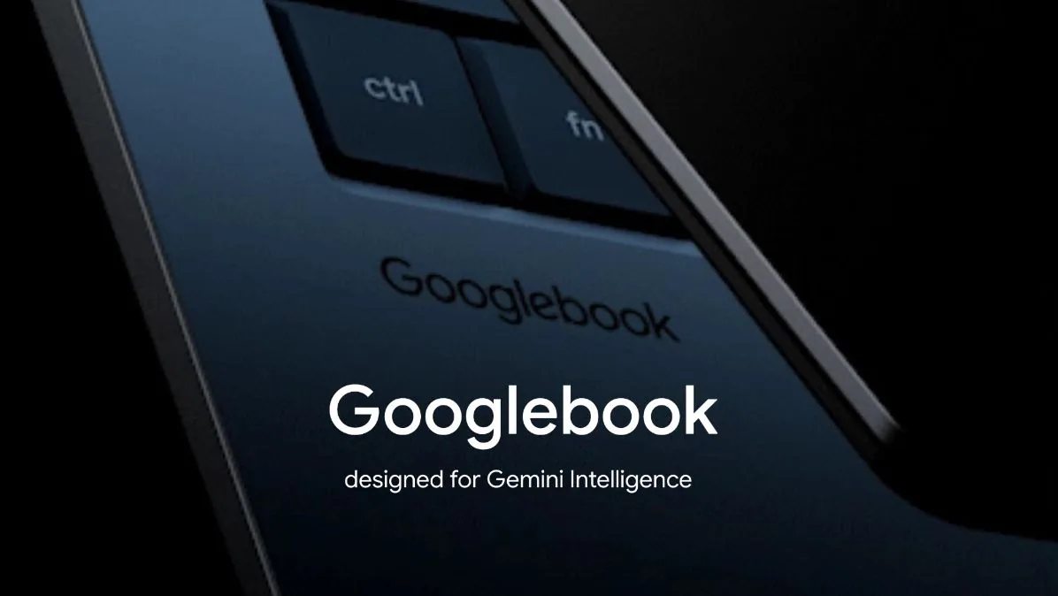 Official Google hardware teaser graphic released ahead of Googlebook pre-orders.