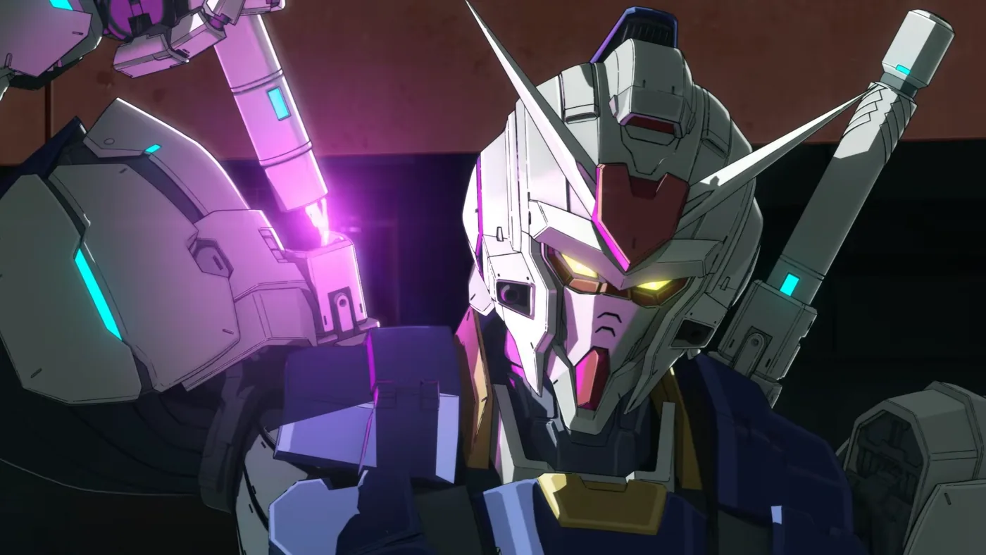 Promotional teaser visual for the Gundam RG XARX-ZERO anime depicting pilot Ray Azumi.