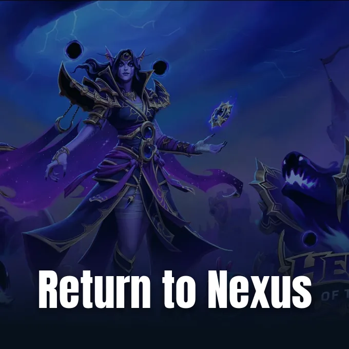 Official promotional image from BlizzCon 2026 announcing updates for Heroes of the Storm.