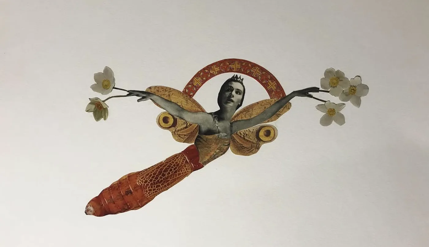Illustration from The Conversation accompanying Alexandra Crosby's account of the history of collage.