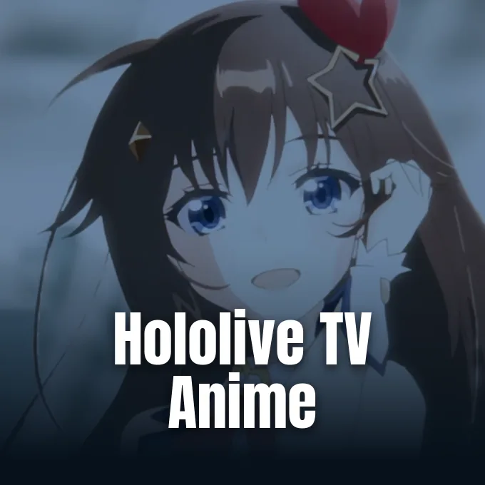 Official teaser visual for the hololive VTuber agency television anime project hololive: Let's Head Out!
