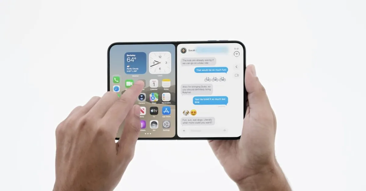 9to5Mac coverage detailing multitasking and iPhone Duo Split View features on Apple's foldable phone.