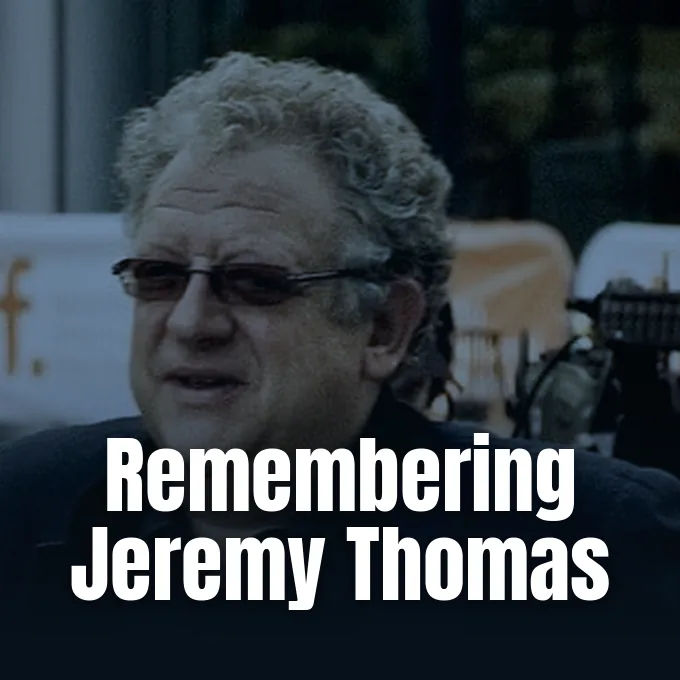 Photograph of film producer Jeremy Thomas at the Toronto International Film Festival.