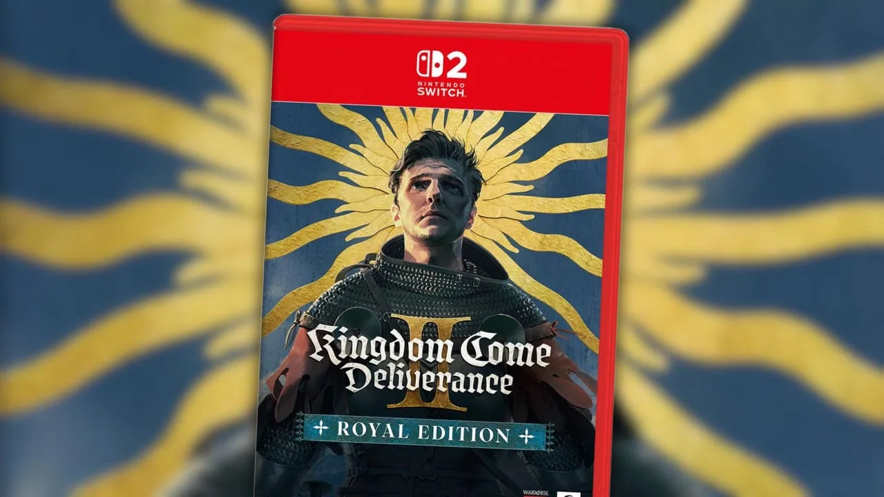Promotional artwork for Kingdom Come Deliverance 2 on Nintendo Switch 2.