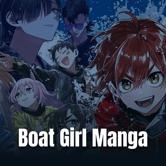 Promotional visual from Anime News Network announcing the Boat Girl manga launch illustrated by Magilumiere Co. Ltd. artist Yū Aoki.