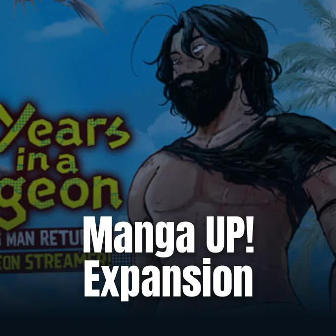 Promotional illustration for 25 Years in a Dungeon from Manga UP! Global.