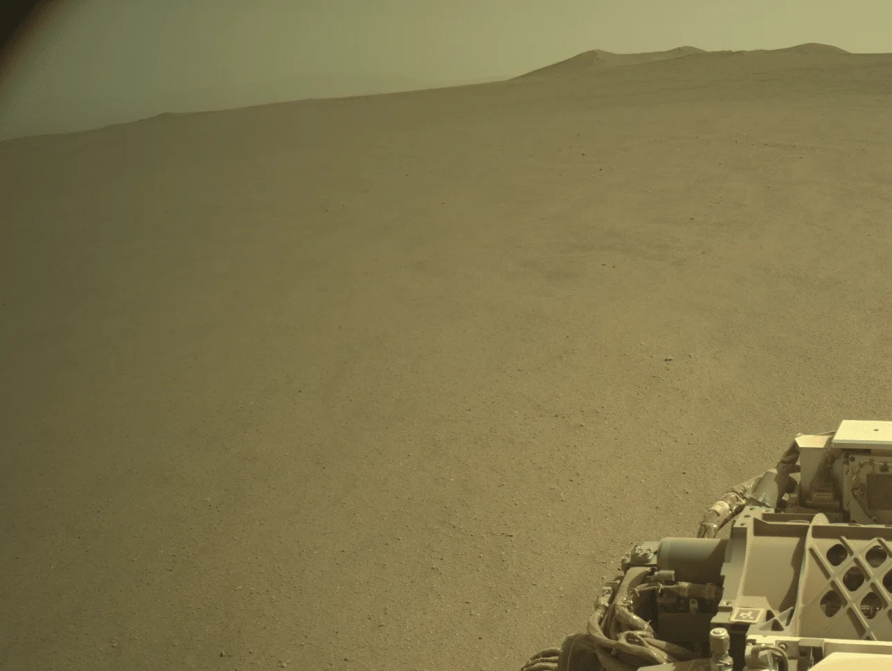 Perseverance rover surface navigation capture during the Mars New Year period.